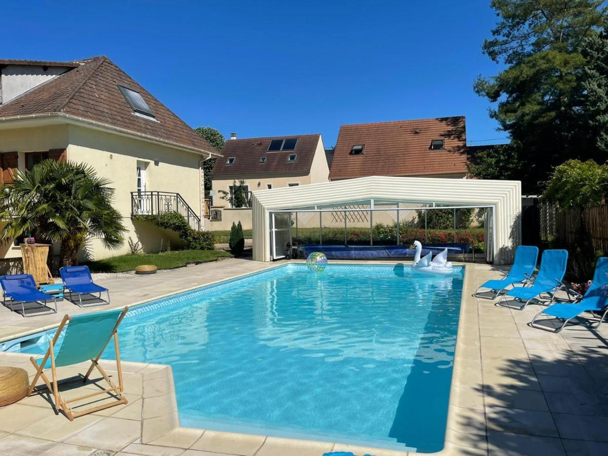 L'Annexe- Guest House Avec Piscine Studio Avec Coin Chambre Rosny-sur-Seine 외부 사진